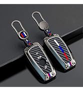 Jaronx Compatible with BMW Key Fob Cover 1 2 3 4 5 6 7 X3 X4 M3 M4 M5 M6, for BMW Metal Key Holde...