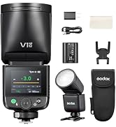 Godox V1 Mid C Flash for Canon, Touchscreen Speedlite, 55Ws High Output, USB-C Charging, 650 Full...