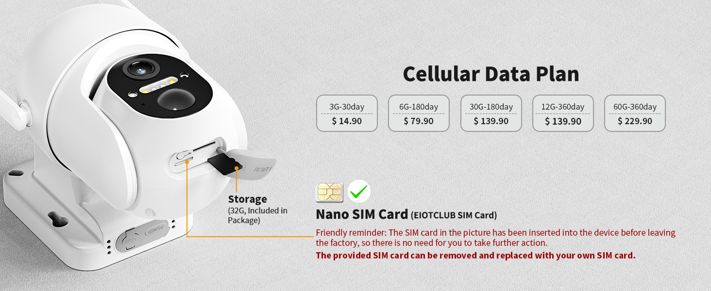 cellular security camera with home security