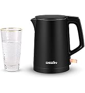 Dezin Electric Kettle, 0.8L Portable Travel Kettle with Double Wall Construction, 304 Stainless S...