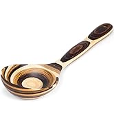 MYRAINBOW Pakkawood Deep Soup Ladles, Wooden Big Soup Ladle for Cooking, Deep Ladle Spoons, Wood ...
