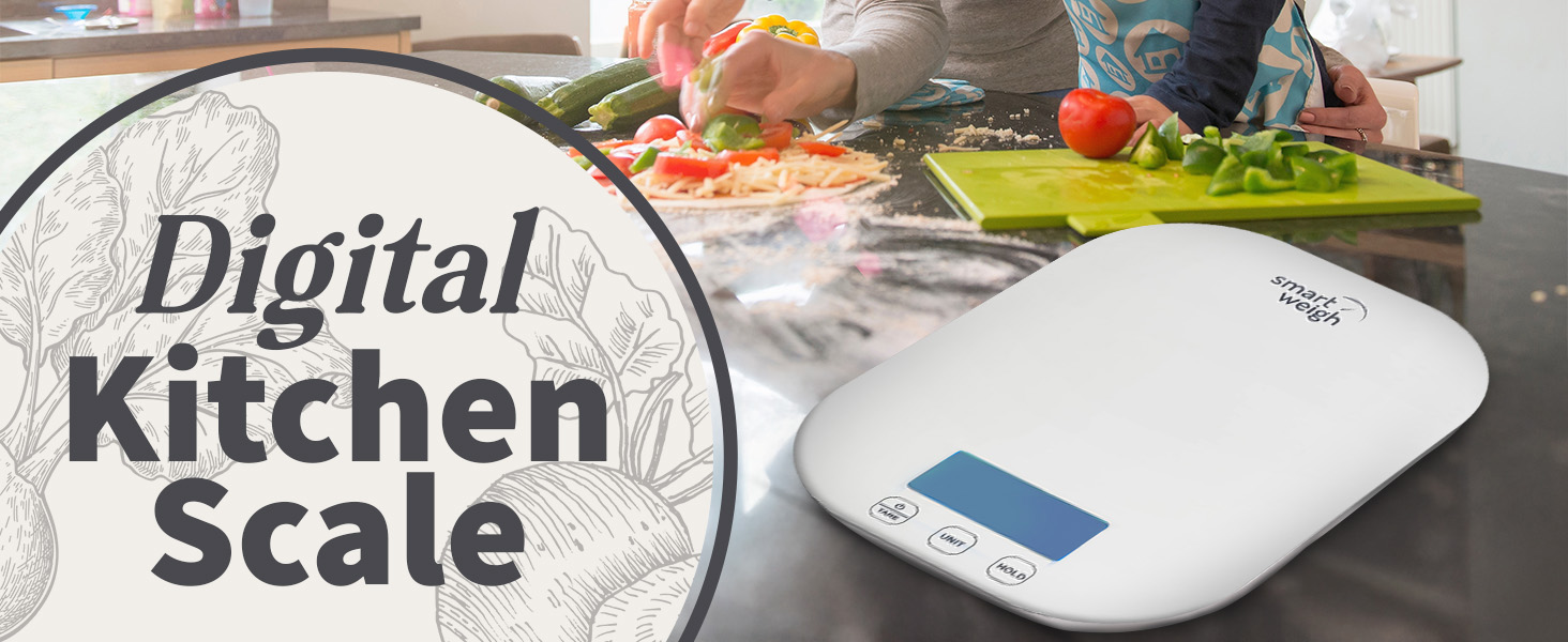 picture of the scale with cut vegetables