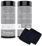 Swanky Stainless Steel Cleaner Wipes - Grime & Grease Remover Kitchen Cleaning Supplies - Clean &...