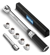 GOYOJO 1/2 inch Torque Wrench Set, 14.75-155 ft-lbs/20-210 N.m with Dual Range Scales, High 3% Pr...