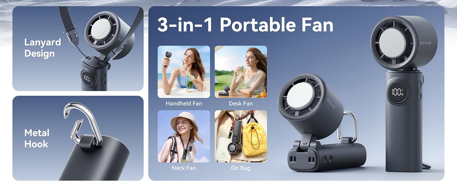 3-in-1 Portable Fan