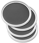 Set of 4, 10 Inch Non-Skid Lazy Susan Organizers - Turntable Rack for Cabinet, Pantry Organizatio...