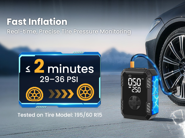 multi function of Tire inflator air compressor