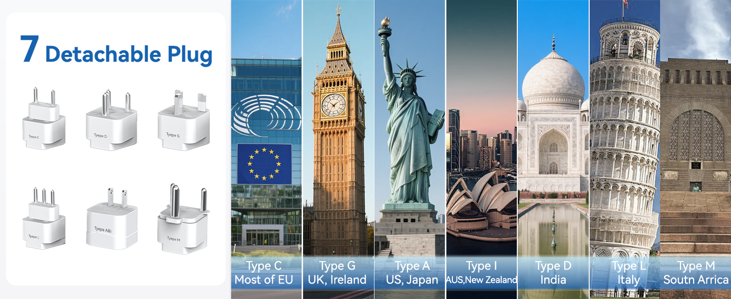 220v to 110v travel voltage converter international power adapter