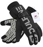DULFINE Waterproof & Windproof Winter Work Gloves for Men/Women, 3M Thinsulate Thermal,Touch Scre...