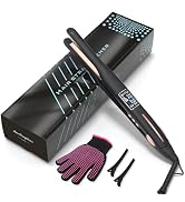 0.5 Inch Pencil Flat Iron for Short Hair, Beard and Pixie Cut,Small Nano Titanium Hair Straighten...