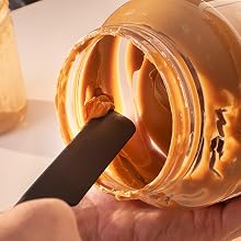 silicone jar spatulas for baking cooking rubber spatulas silicone heat resistant seamless silicone