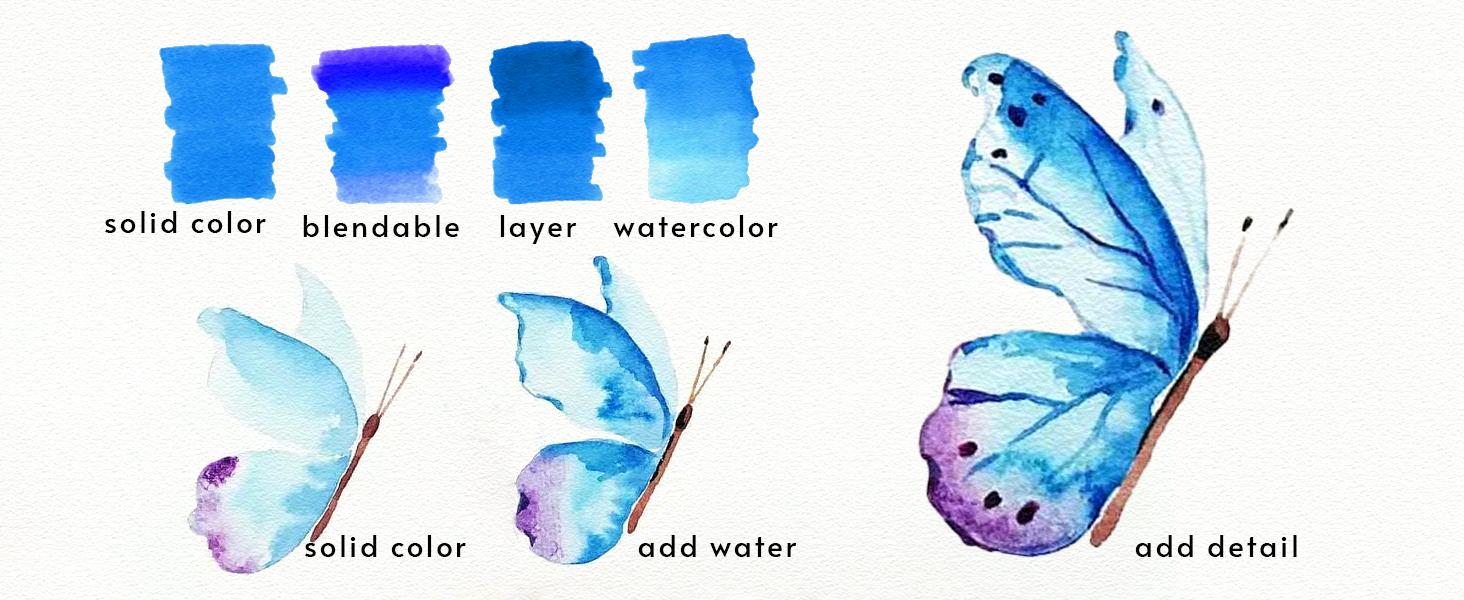 Dual Tip Watercolor Markers