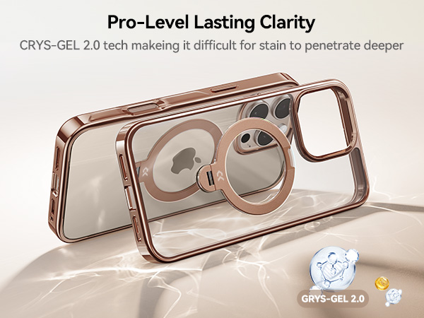 iphone 16 pro max case with 360° Spin Stand