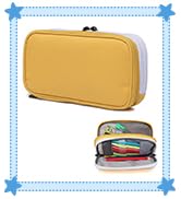 Pencil Case,Vaschy Large Capacity Pen Holder Pouch with Double Zippers Multi Compartments Easy Or...