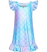Fiodrimy Girls Nightgowns Unicorn Sleepwear Night Sleep Dress Pajamas Little Kids Toddler Soft Ni...