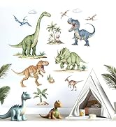 Dinosaur Wall Stickers for Kids Boys: Peel and Stick Dino Wall Decals - Wall Art Decor Kids Suppl...