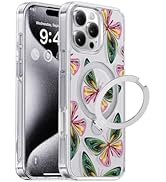 CASEKOO Sylvan Mirage for iPhone 16 Pro Max Case with 360° Spin Magnetic Ring Stand [Compatible ...