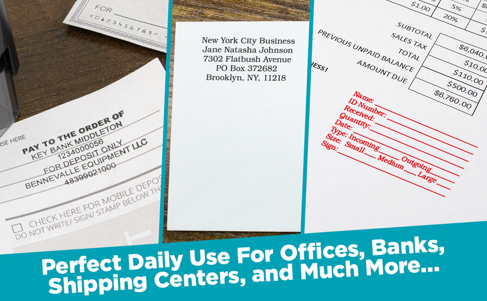 paid approved posted stamp imprint custom date stamp blue