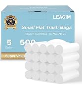 500 Count 5 Gallon Trash Bags, Strong Small Garbage Bags, Bathroom Trash Can Bin Liners, 4-6 Gall...