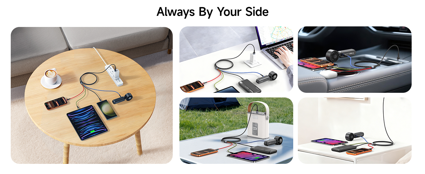 4FT Multi USB C Charging Cable