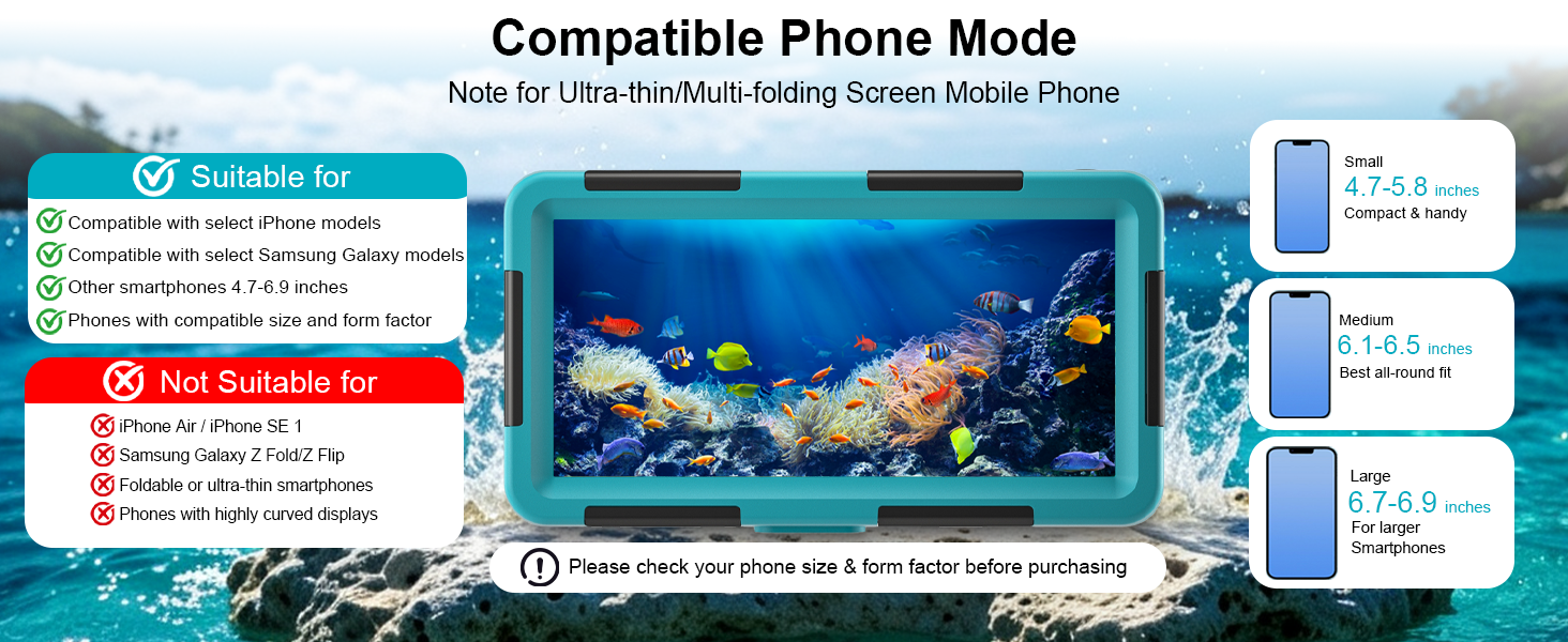 Underwater Phone Case for Snorkeling