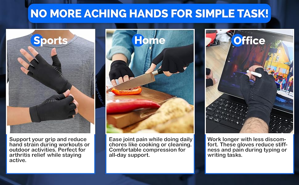 short finger gloves