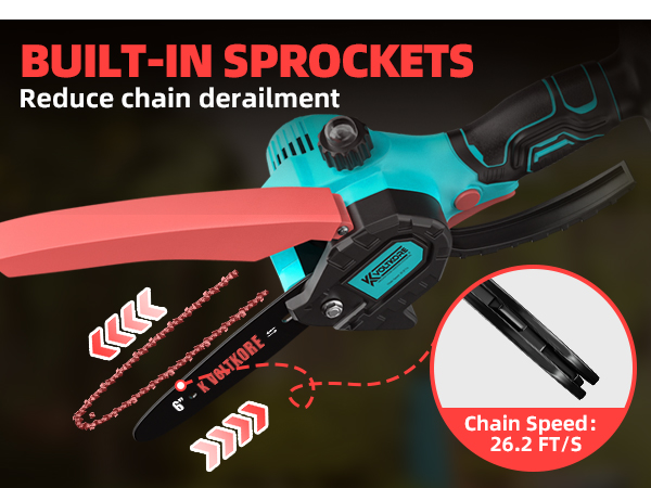 mini chain saw battery powered