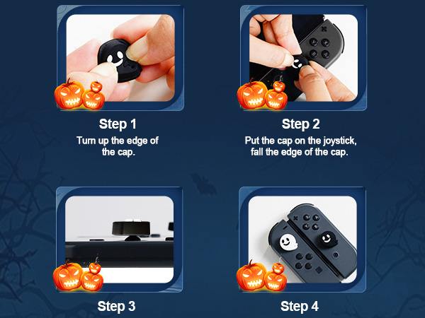 this switch thumb grip cap is very easy to use