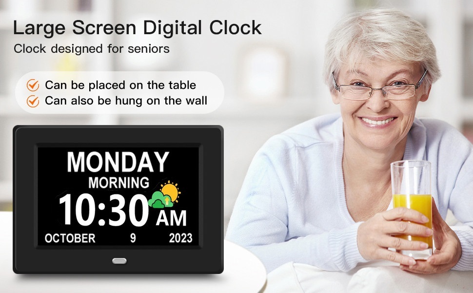 digital clock for seniors
