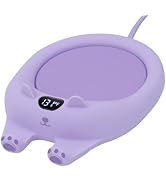PUSEE Mug Warmer,Coffee Warmer for Desk Candle Warmer Auto Shut Off,Coffee Cup Warmer with 3 Temp...