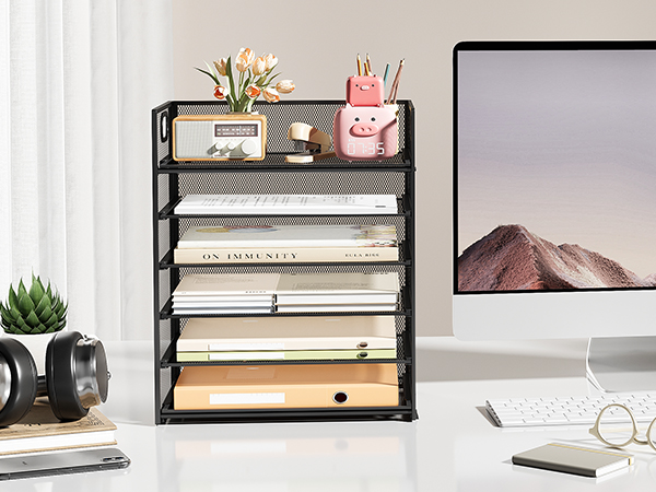paper organizer in office