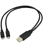 UCEC Dual Micro USB Splitter Charge Cable Power up to Two Micro USB Devices at Once from a Single...
