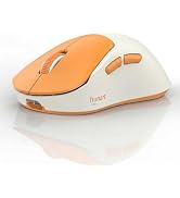 hunart H6 49g Wireless Mouse, Bluetooth & 2.4GHz Rechargeable Mouse, Lightweight Silent Ergonomic...