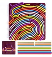 Sensory Activity Board - Large Double-Sided Silicone Fidget Toy, Calming Quiet Toy for Anxiety, A...
