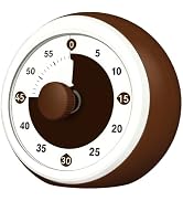 Noubnea Kitchen Timer with Large Number Disk, Kids Visual Timer Silent Countdown Clock Timers for...