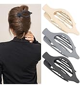 ATODEN Flat Hair Clips for Women Lay Flat Hair Claw Clips for Thin Thick Hair 3Pcs French Concord...