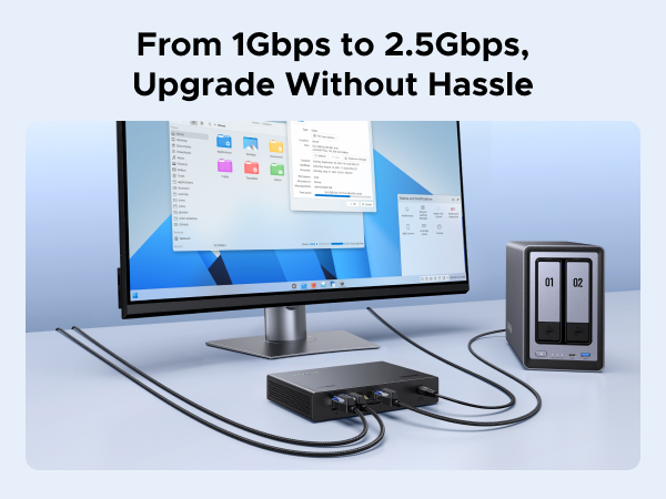 UGREEN 2.5Gb Switch, 5-Port Ethernet Switch