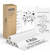 4 Rolls Thermal Printer Paper 8.5