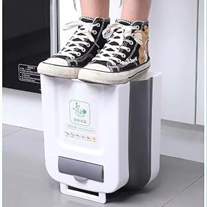 foldable hanging kitchen trash can
