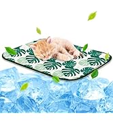 NWK Pet Cooling Mat Ice Silk Cooling Mat for Dogs & Cats Portable & Washable Pet Cooling Blanket,...