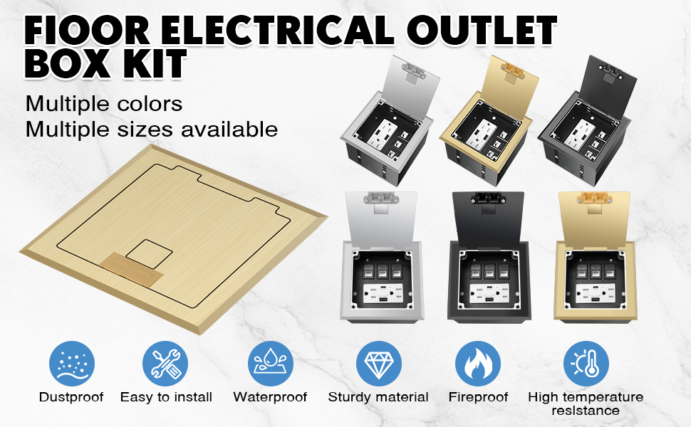 Recessed Flat Hidden Socket Kit