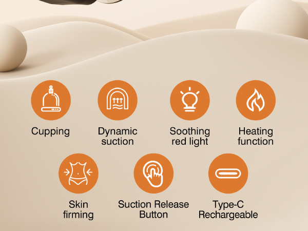 cotsoco Original 5-in-1 Cupping Kit for Massage Therapy, 20 Suction & 12 Heat for Relaxation