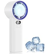 HandFan 5200mAh Portable Handheld Turbo Fan, 13000RPM Powerful Cooling Ice Fan, Mini Hand Fan Rec...