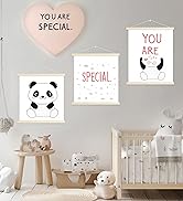 HEART ART Magnetic Poster Hanger Frame,8x10,8x12,8x8 Poster Frame Wood Wooden Magnet Hanging Kit ...