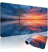 ModrnGld XXXL Gaming Mouse Pad 35.4 x 15.7 Inch, Large Mousepad with Mirror Design, Water-Resista...