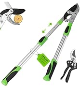 Loppers for Tree Trimming Heavy Duty Extendable Handle 28-38'' Branch Cutter & Pruning Shears Set...