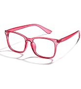 Cyxus Red Blue Light Blocking Glasses for Women Computer Glasses Retro Clear Lens Eyeglasses Frame