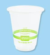 World Centric Compostable Clear Cold Cups, 12 Oz (Pack of 100), PLA Beverage Cup Made from Plants...