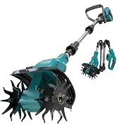 Cordless Tiller Cultivator Compatible with Makita 18V Battery (Tool Only), 450RPM Ecarke Electric...