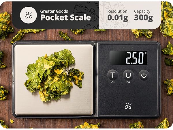 greater goods pocket scale resolution 0.01g capacity 300g keep it covered or contained zero weigh